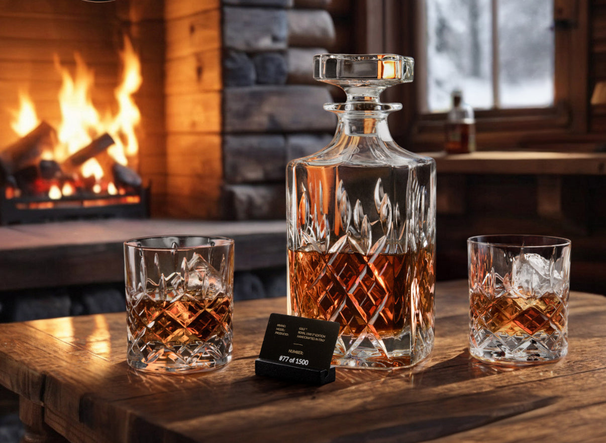 Handgemaakte Limited Edition Kristallen Whiskey Set Royal- Maison Mood