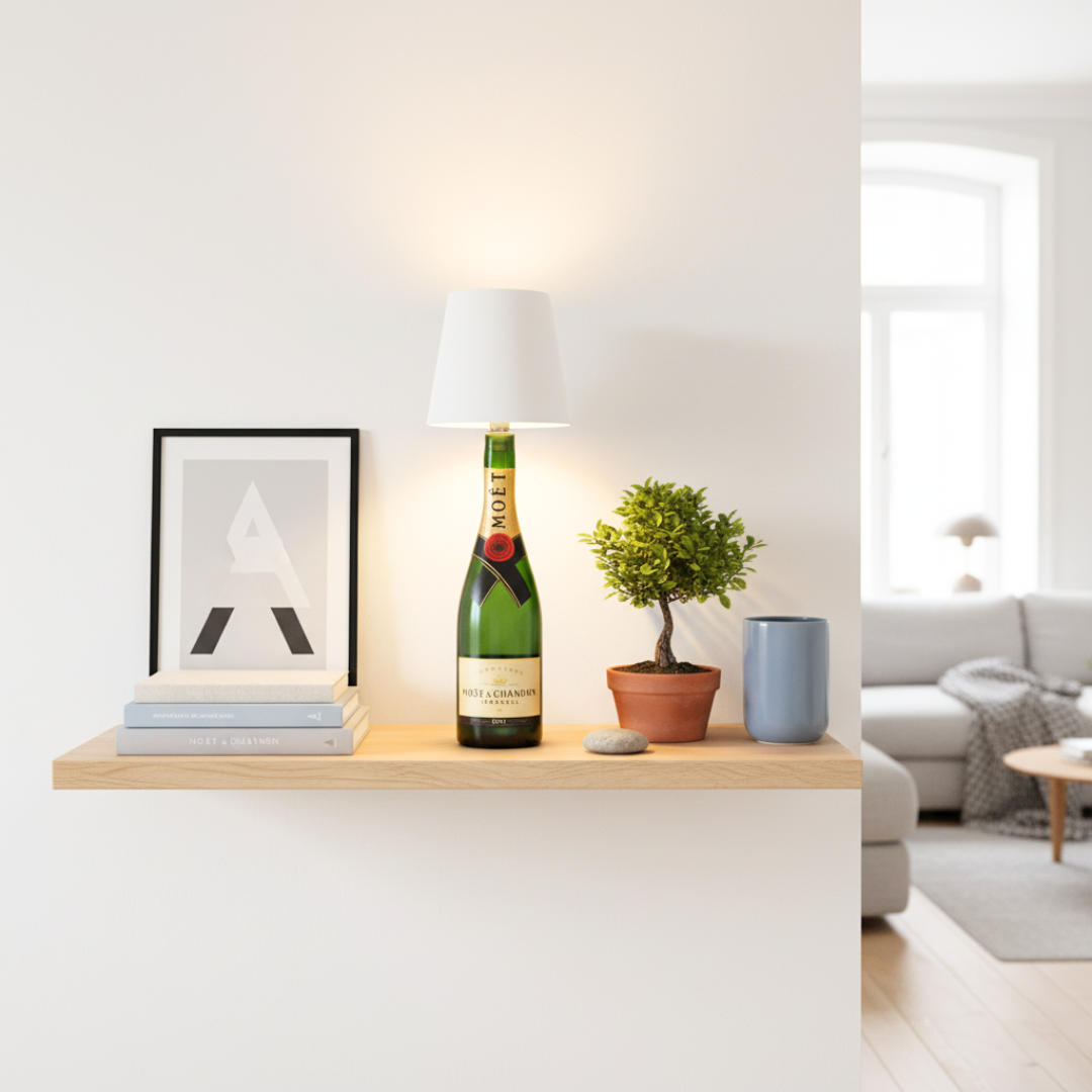BottleGlow™ – Draadloze Design Fleslamp voor een Warme & Stijlvolle Sfeer | Maison Mood