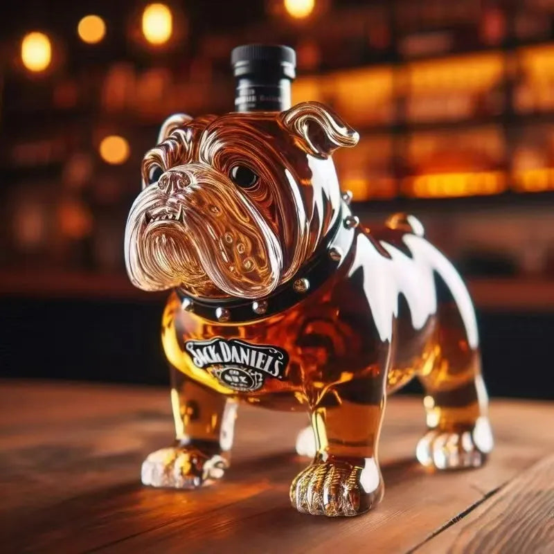 Bulldog Decanter Set