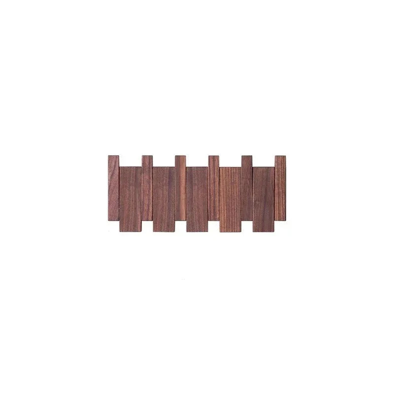 Simplicity Sleutel – Handgemaakte Houten Kapstok met Magnetische Inklapbare Haken