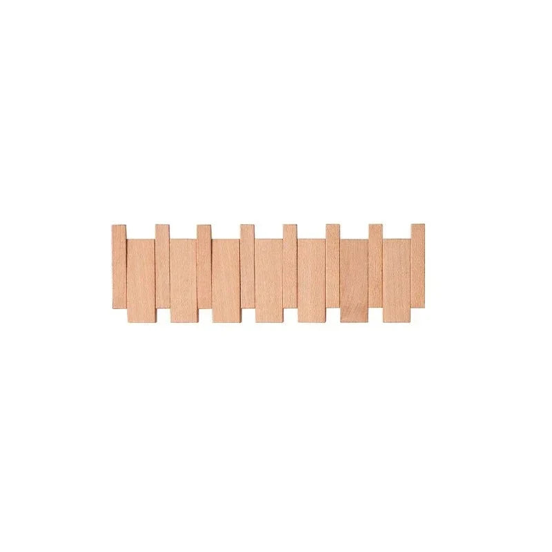 Simplicity Sleutel – Handgemaakte Houten Kapstok met Magnetische Inklapbare Haken