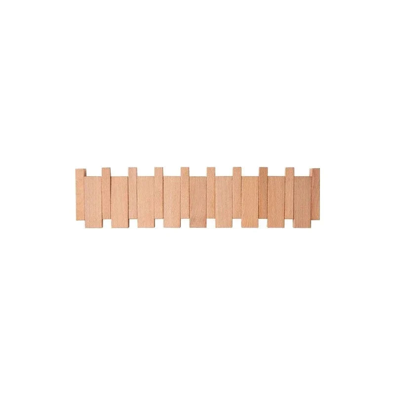 Simplicity Sleutel – Handgemaakte Houten Kapstok met Magnetische Inklapbare Haken