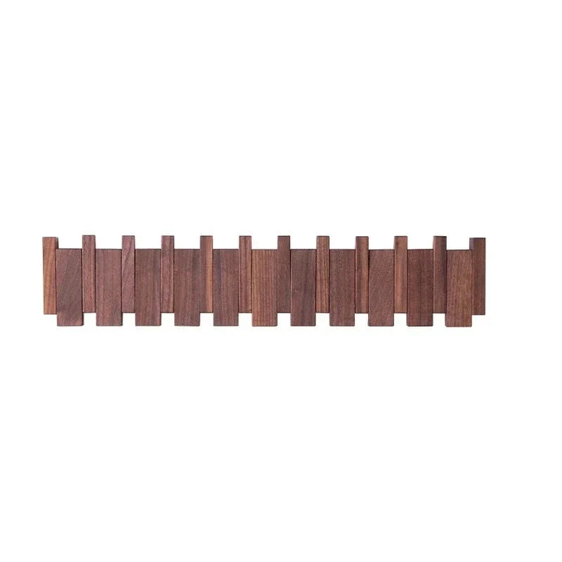 Simplicity Sleutel – Handgemaakte Houten Kapstok met Magnetische Inklapbare Haken