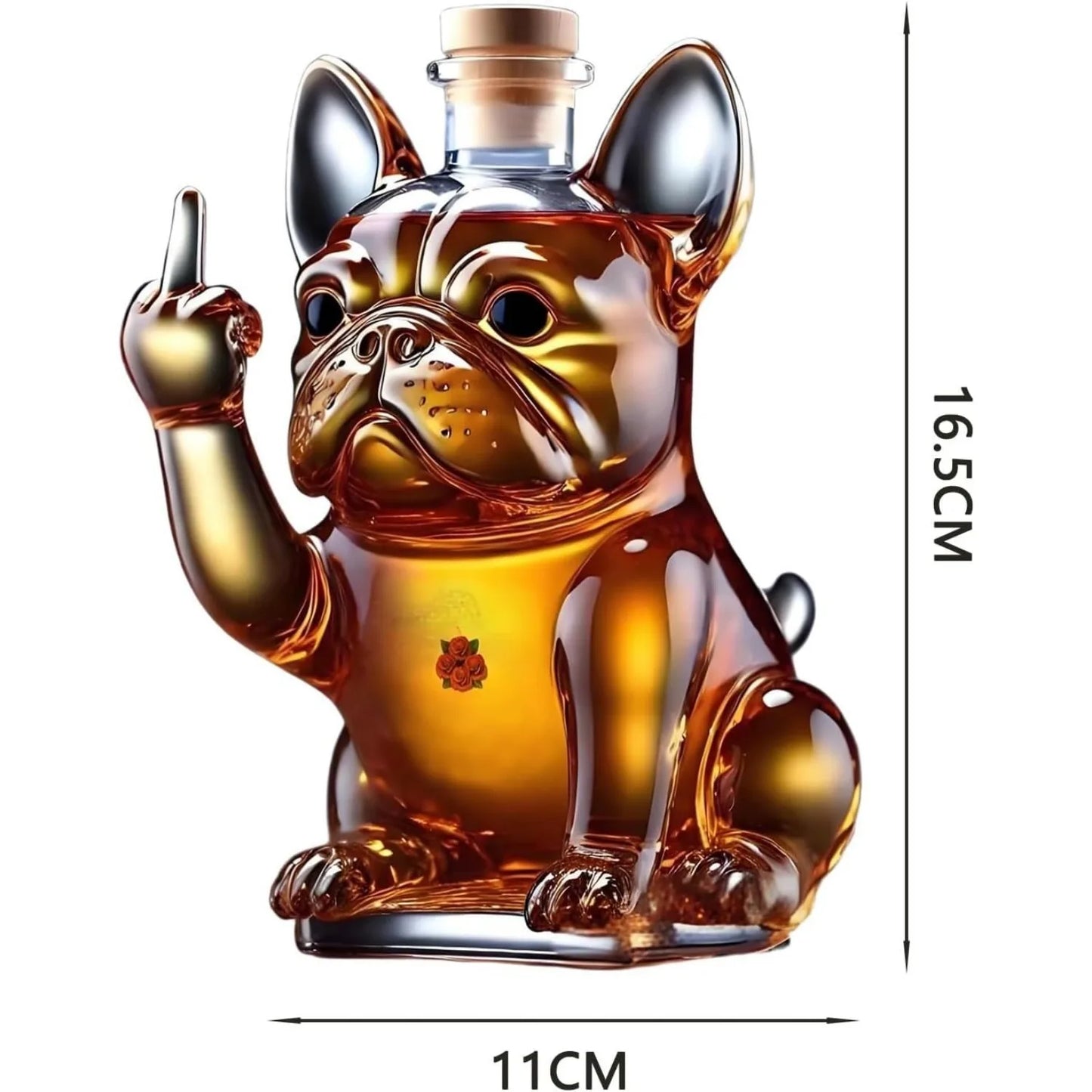 Bulldog Decanter Set