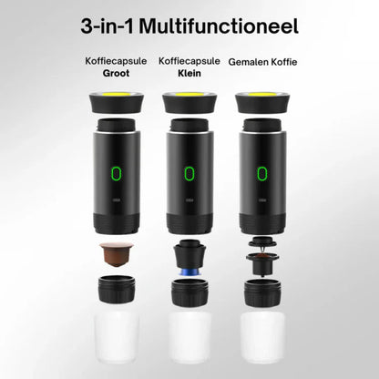 Draagbare Espressomachine Draadloos - BrewMate 3-in-1 Koffiezetapparaat