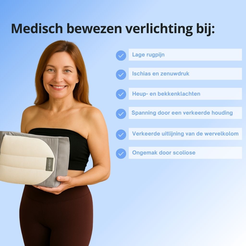 Rugsteun Kussen Ergonomisch - Memory Foam - SpineEase™