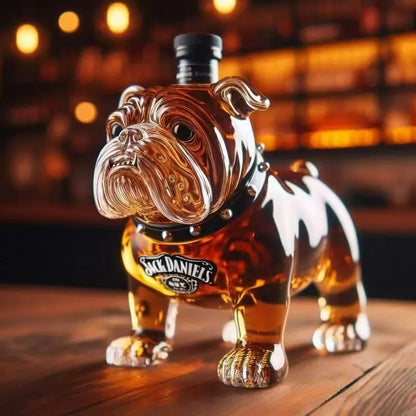 Bulldog Decanter Set