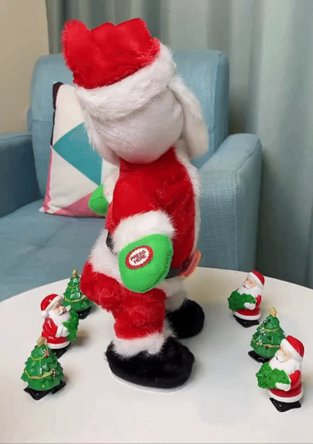 Muzikale Klimmende Kerstman aan Touw – Zingende Santa Kerstdecoratie  – Maison Mood