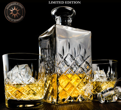 Handgemaakte Limited Edition Kristallen Whiskey Set Royal- Maison Mood