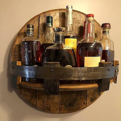 Wandplank voor Whiskyflessen