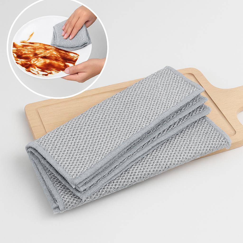 MaisonMood® Krasvrije Schoonmaakdoeken voor Glanzende Keukens