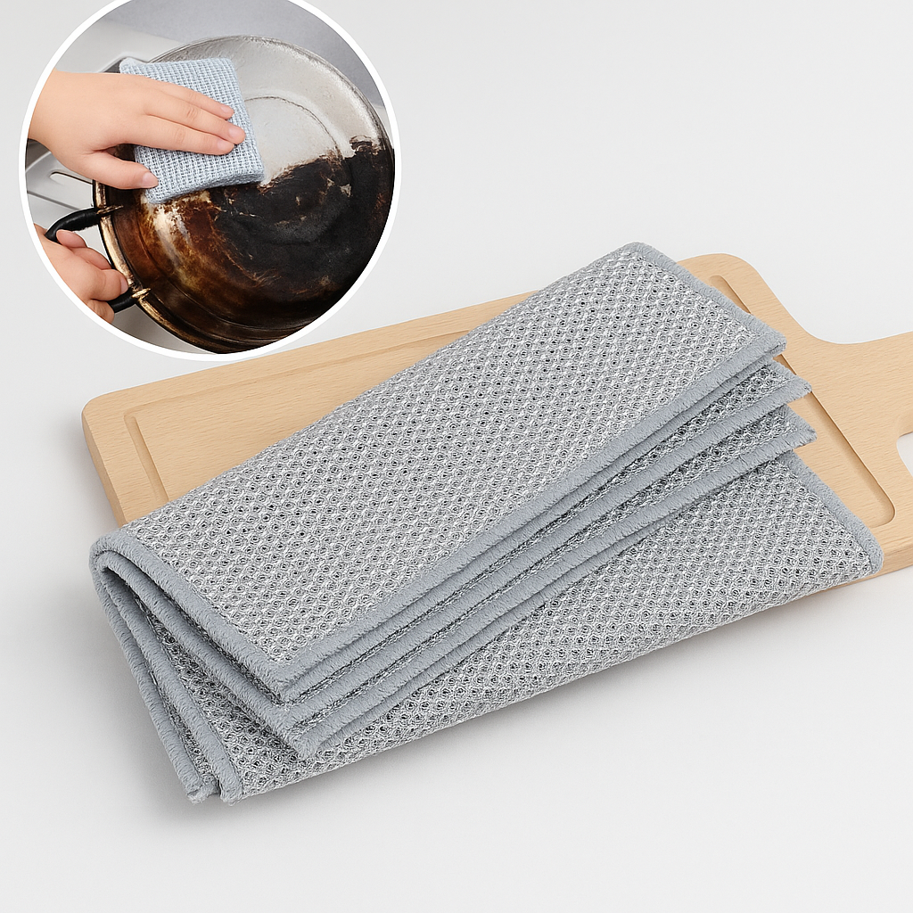 MaisonMood® Krasvrije Schoonmaakdoeken voor Glanzende Keukens