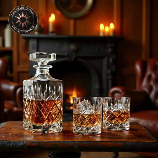 Handgemaakte Limited Edition Kristallen Whiskey Set Royal- Maison Mood