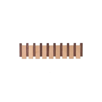 Simplicity Sleutel – Handgemaakte Houten Kapstok met Magnetische Inklapbare Haken