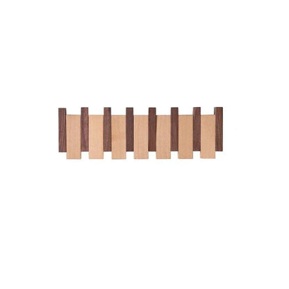 Simplicity Sleutel – Handgemaakte Houten Kapstok met Magnetische Inklapbare Haken