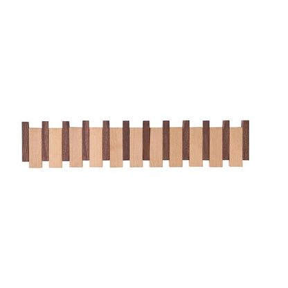 Simplicity Sleutel – Handgemaakte Houten Kapstok met Magnetische Inklapbare Haken