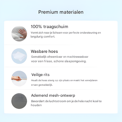 Orthopedisch Kussen 2026 - Nekpijn Verlichting & Betere Slaap | Maison Mood