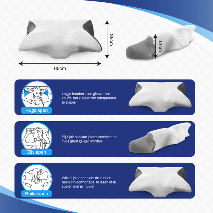 Orthopedisch Kussen 2026 - Nekpijn Verlichting & Betere Slaap | Maison Mood