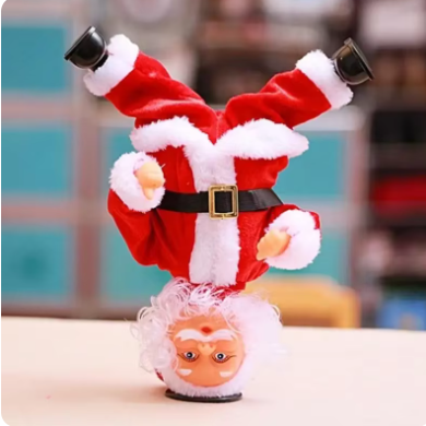 Muzikale Klimmende Kerstman aan Touw – Zingende Santa Kerstdecoratie  – Maison Mood