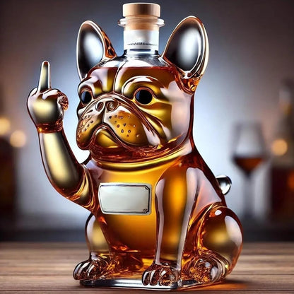 Bulldog Decanter Set
